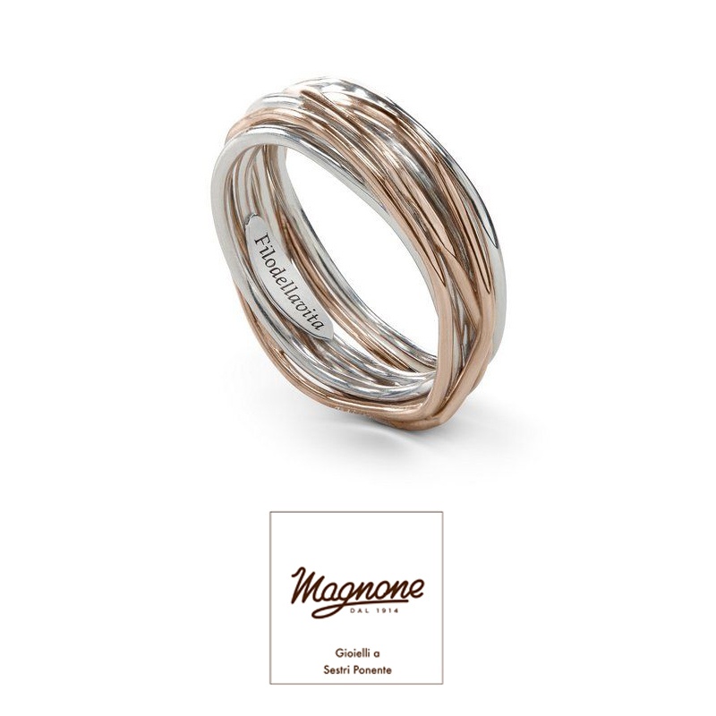 7 fili rgento oro rosa 9kt &euro; 480,00