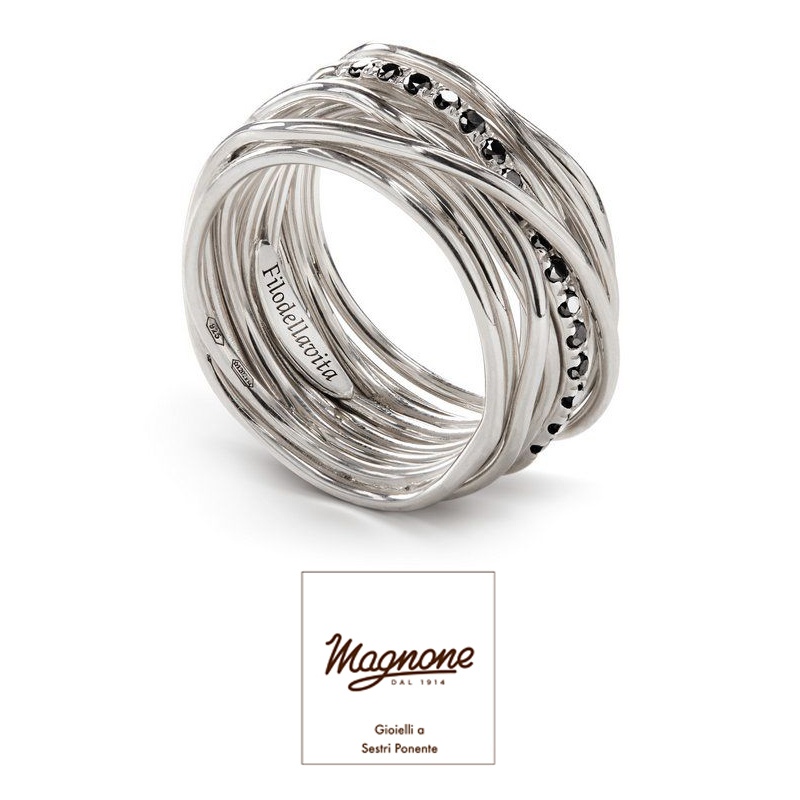 13 fili argento 925 Diamanti black ct 0.21 &euro; 560,00