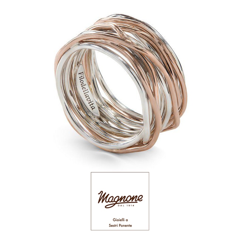 13 fili argento925 oro rosa 9kt &euro; 750,00