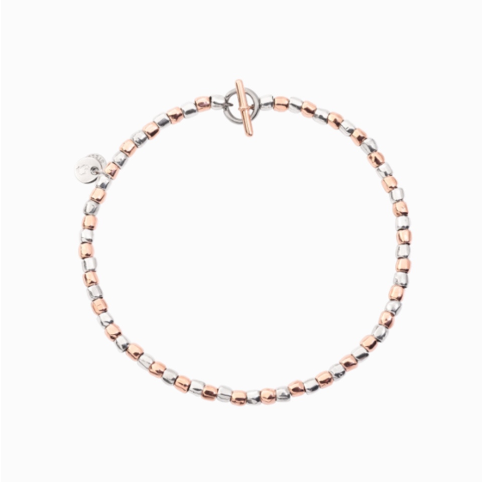 Bracciale mini Granelli argento oro rosa &euro; 450