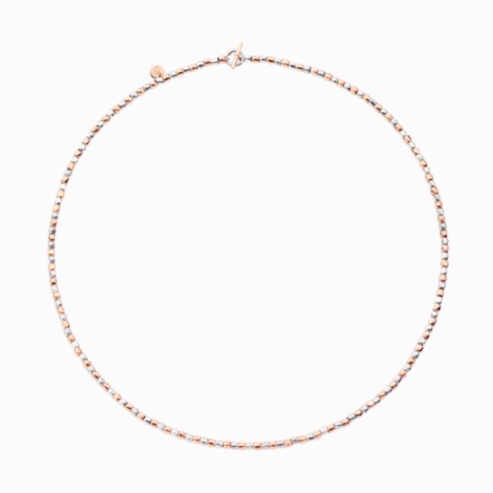 Collana mini Granelli argento oro rosa &euro; 850