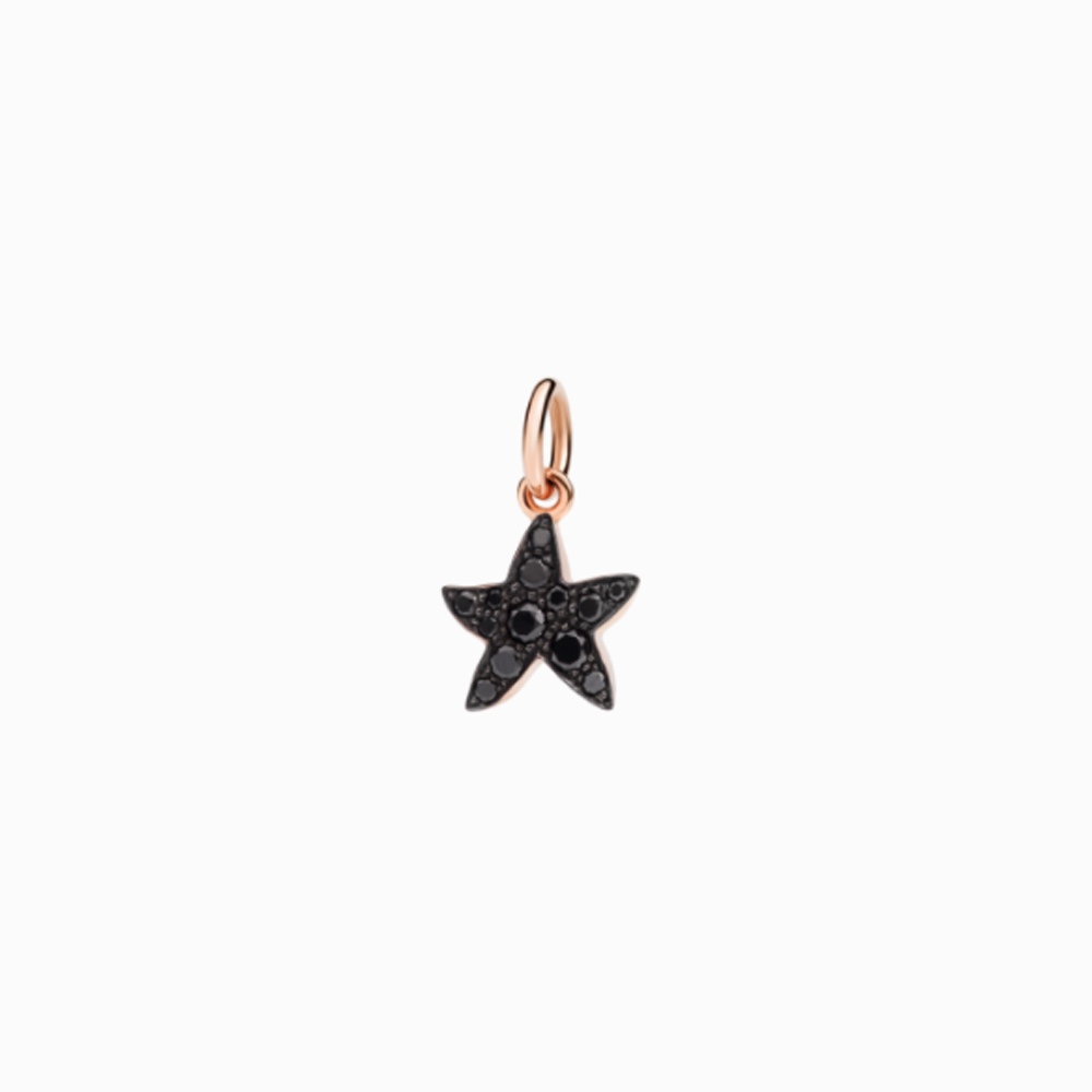 Ciondolo Stellina prezioso diamanti neri &euro; 360