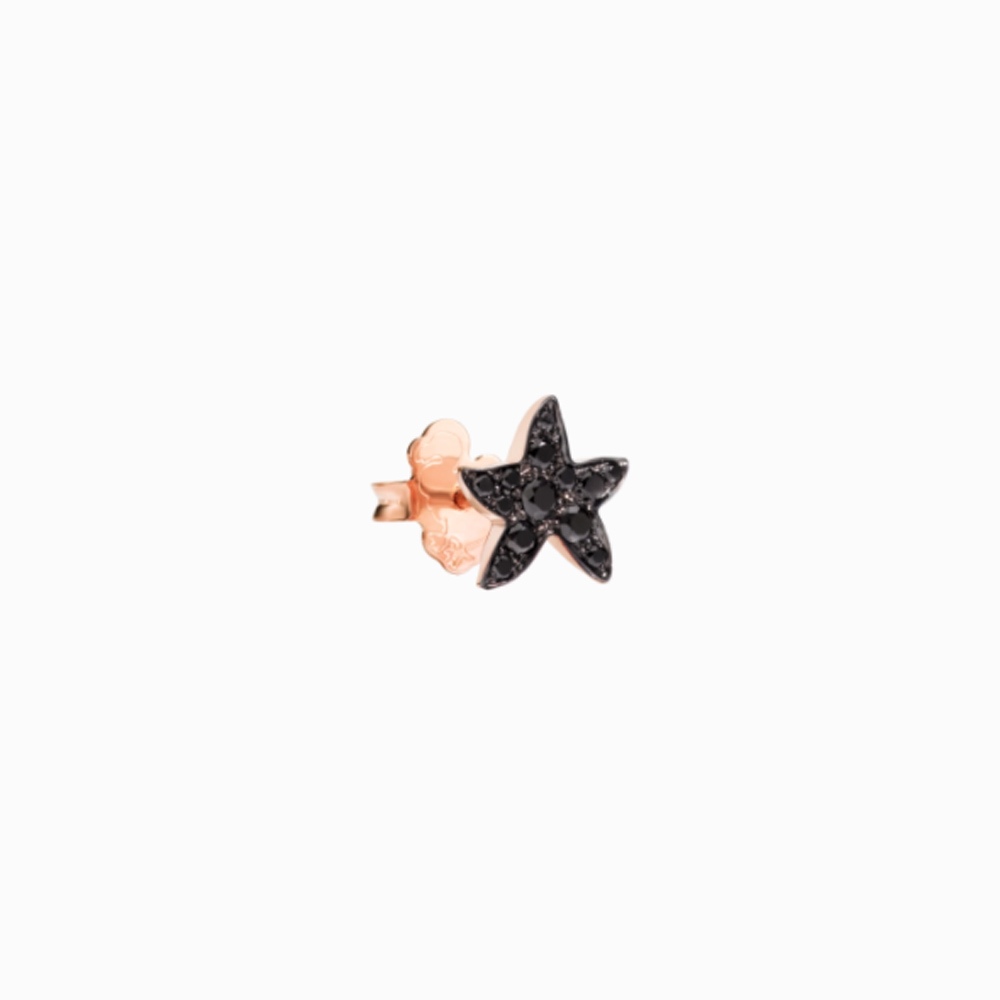 Orecchino Stellina prezioso diamanti neri &euro; 370