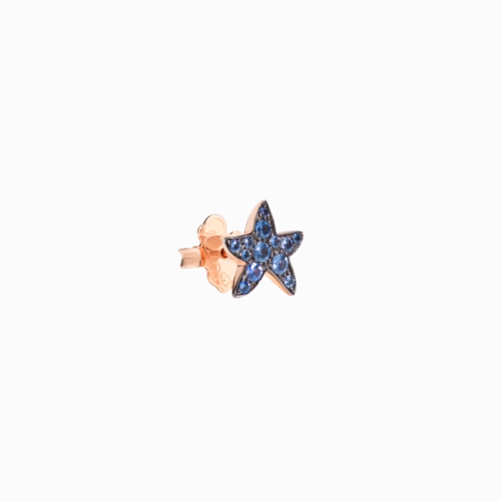 Orecchino Stellina prezioso zaffiri azzurri &euro; 390