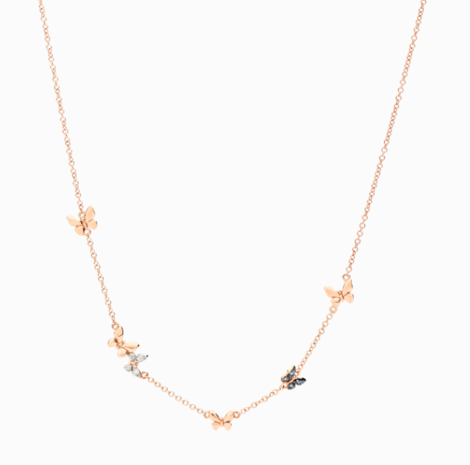 Collezione Farfalle Collana Diamanti e Zaffiri &euro; 890