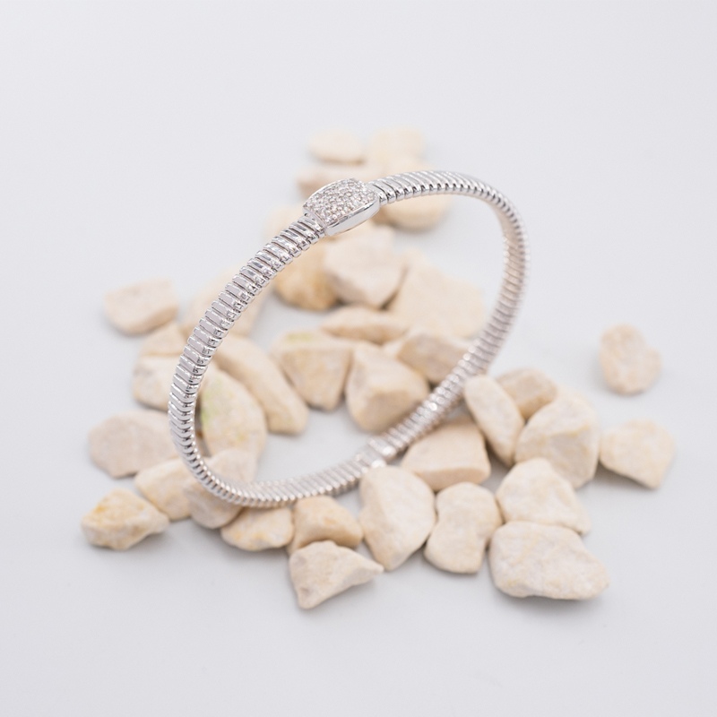 Bracciale oro bianco e diamanti ct 0,20 F &euro; 1.490