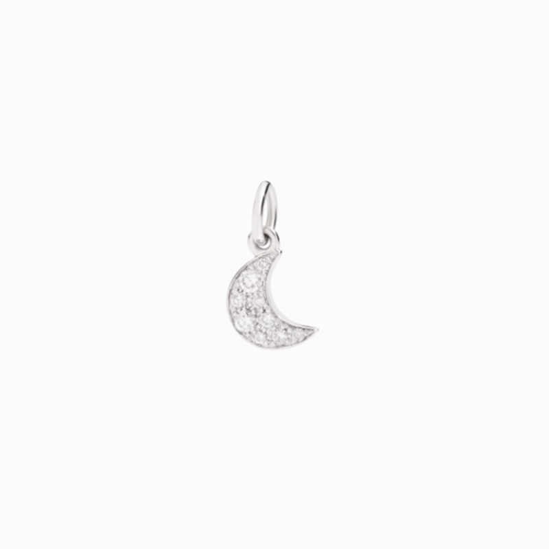 Ciondolo Luna Oro bianco Diamanti bianchi &euro; 625