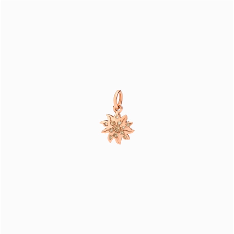 Ciondolo Sole - Oro rosa Diamanti Brown € 380
