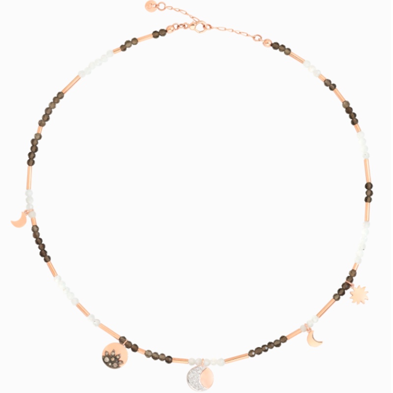Collana Moon & Sun - Oro rosa Diamanti bianchi &euro; 1.500
