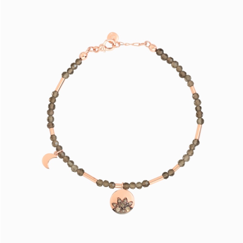 Bracciale Moon & Sun - Oro Rosa Diamanti Brown - &euro; 590