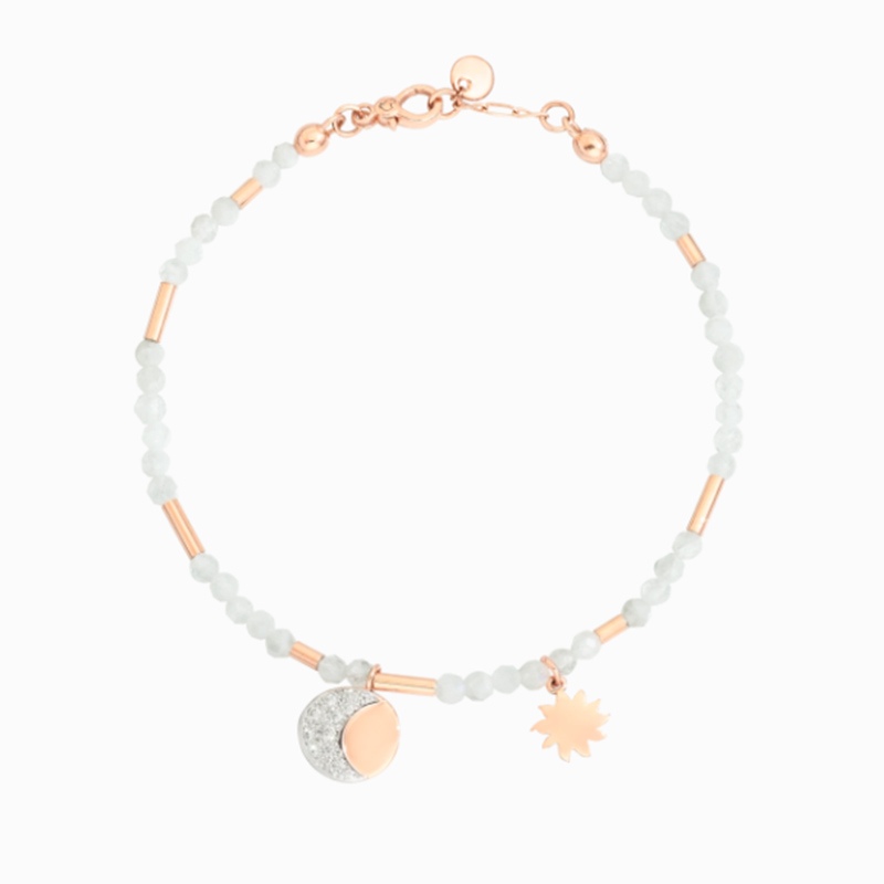 Bracciale Moon ‹ Sun Oro rosa Diamanti Bianchi &euro; 690