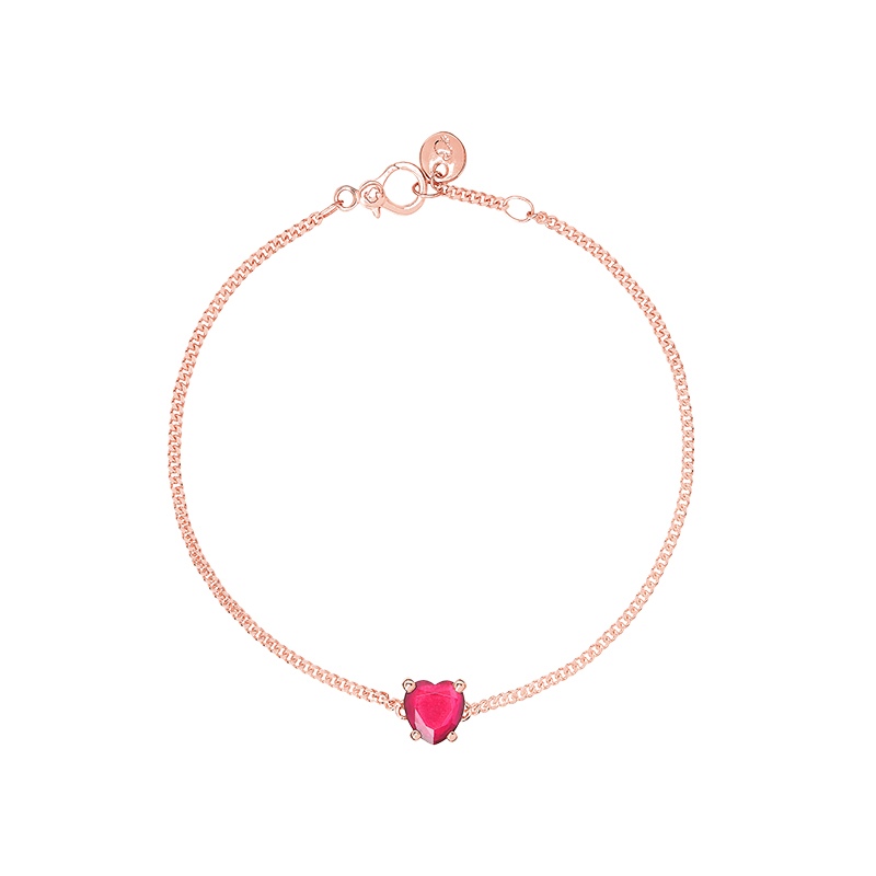 Bracciale cuore oro rosa 9k € 380